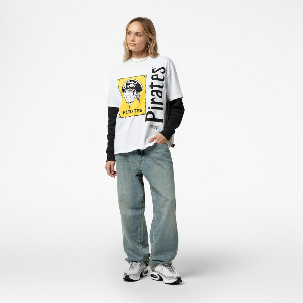 MLB Pittsburgh Pirates Mitchell & Ness Women's Cooperstown Collection Boyfriend T-Shirt