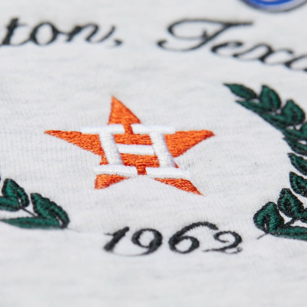 MLB Houston Astros Mitchell & Ness Women's Cropped Toggle Pullover Sweatshirt