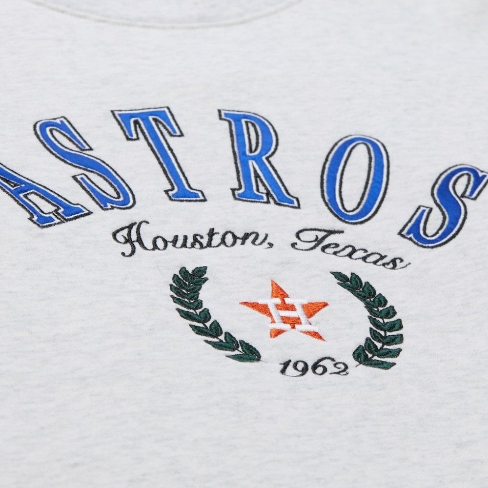 MLB Houston Astros Mitchell & Ness Women's Cropped Toggle Pullover Sweatshirt