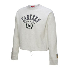 MLB New York Yankees Mitchell & Ness Women's Cropped Toggle Pullover Sweatshirt