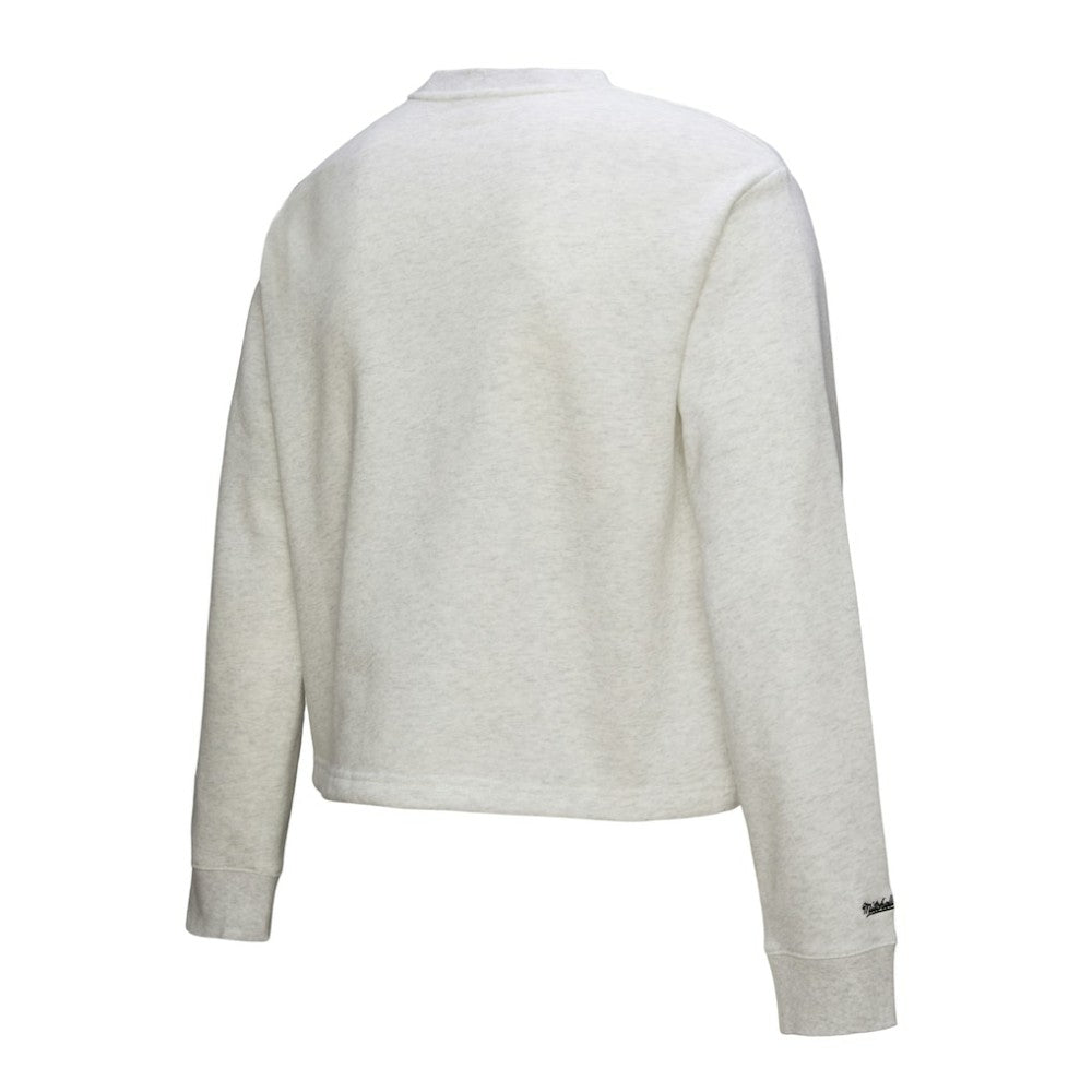 MLB Los Angeles Dodgers Mitchell & Ness Women's Cropped Toggle Pullover Sweatshirt