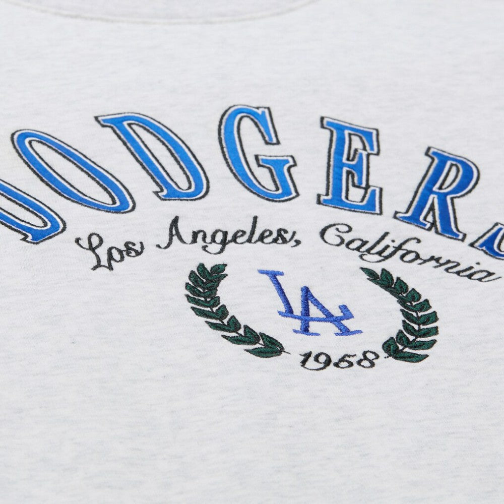 MLB Los Angeles Dodgers Mitchell & Ness Women's Cropped Toggle Pullover Sweatshirt