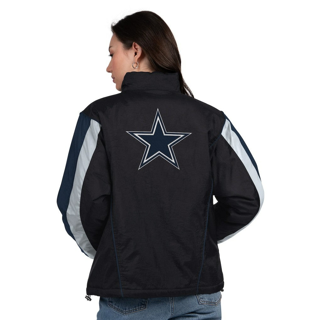 Starter Women's Thursday Night Gridiron Half-Zip Jacket - Dallas Cowboys