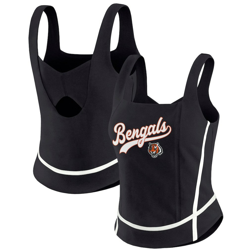 WEAR by Erin Andrews Women's Square Neck Tank Top - Cincinnati Bengals