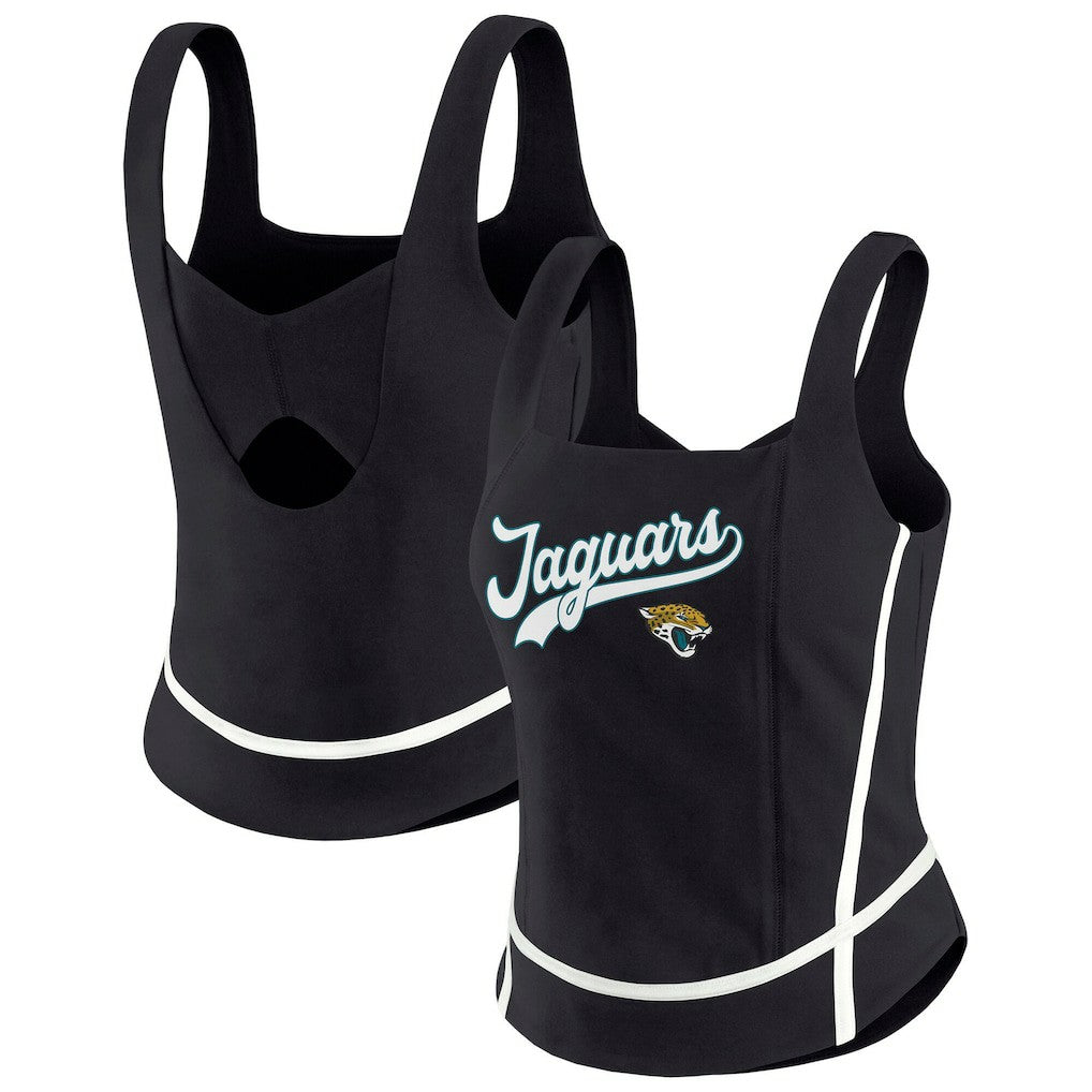 WEAR by Erin Andrews Women's Square Neck Tank Top - Jacksonville Jaguars