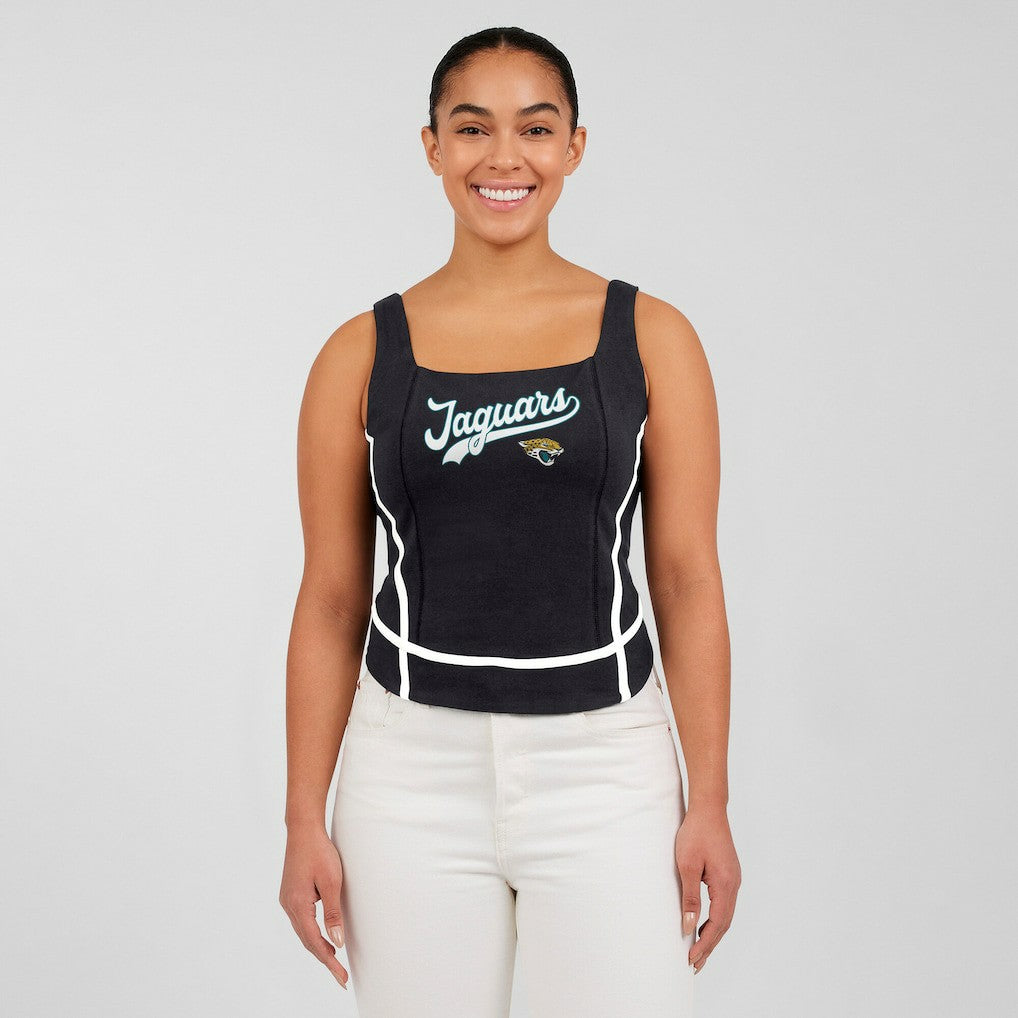 WEAR by Erin Andrews Women's Square Neck Tank Top - Jacksonville Jaguars