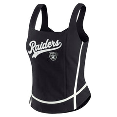 WEAR by Erin Andrews Women's Square Neck Tank Top - Las Vegas Raiders