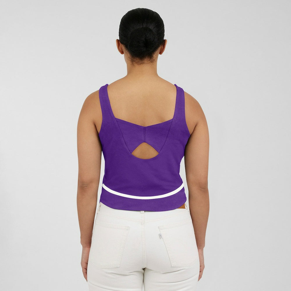 WEAR by Erin Andrews Women's Square Neck Tank Top - Minnesota Vikings