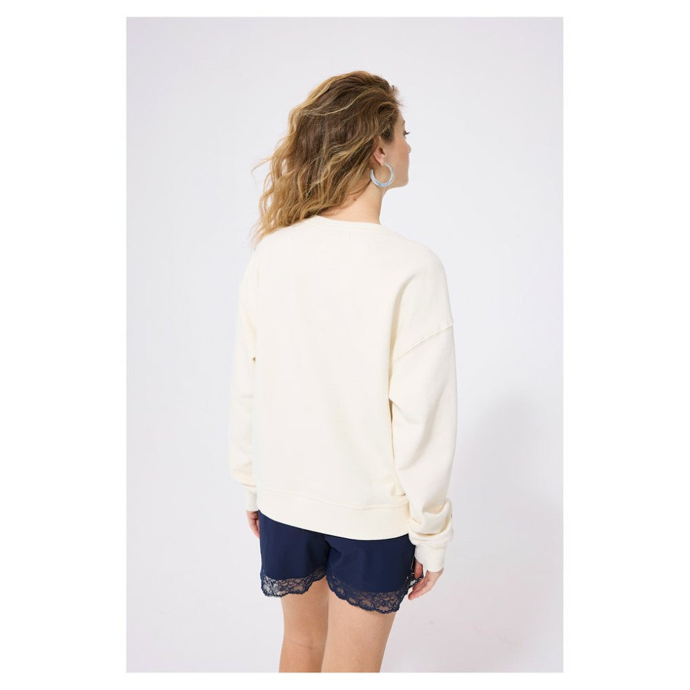 MLB Chicago Cubs Terez Women's Technicolor  Oversized Pullover Sweatshirt