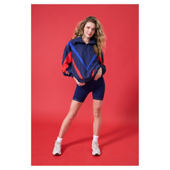 MLB Philadelphia Phillies Terez Women's Ripstop Chevron Quarter-Zip Pullover
