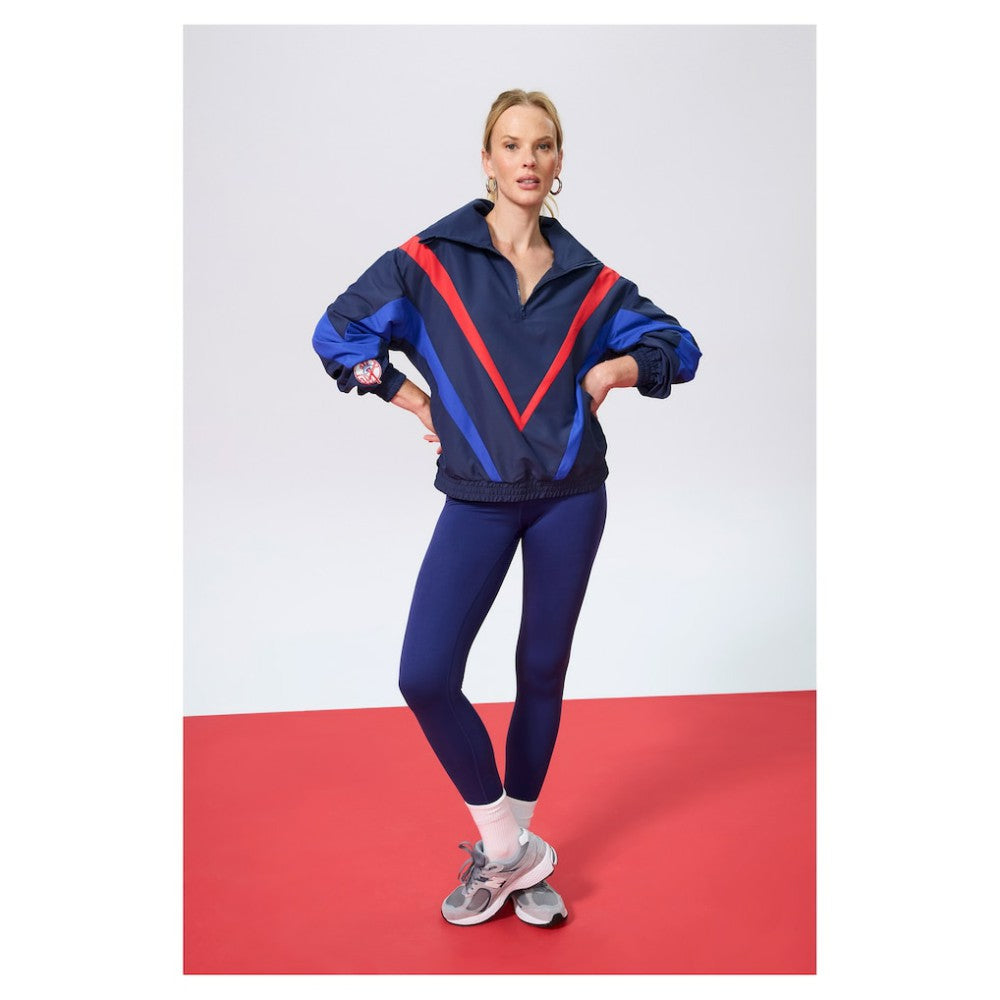 MLB New York Yankees Terez Women's Ripstop Chevron Quarter-Zip Pullover