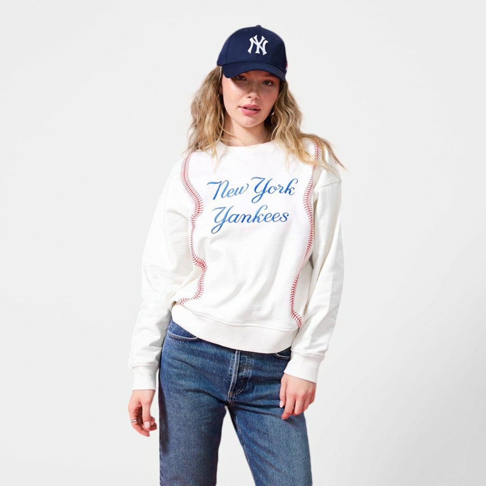 MLB New York Yankees Terez Women's Baseball Stitch Pullover Sweatshirt
