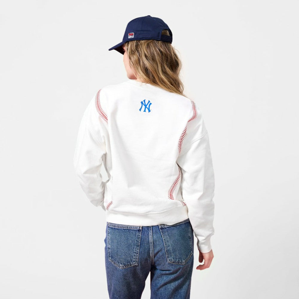 MLB New York Yankees Terez Women's Baseball Stitch Pullover Sweatshirt