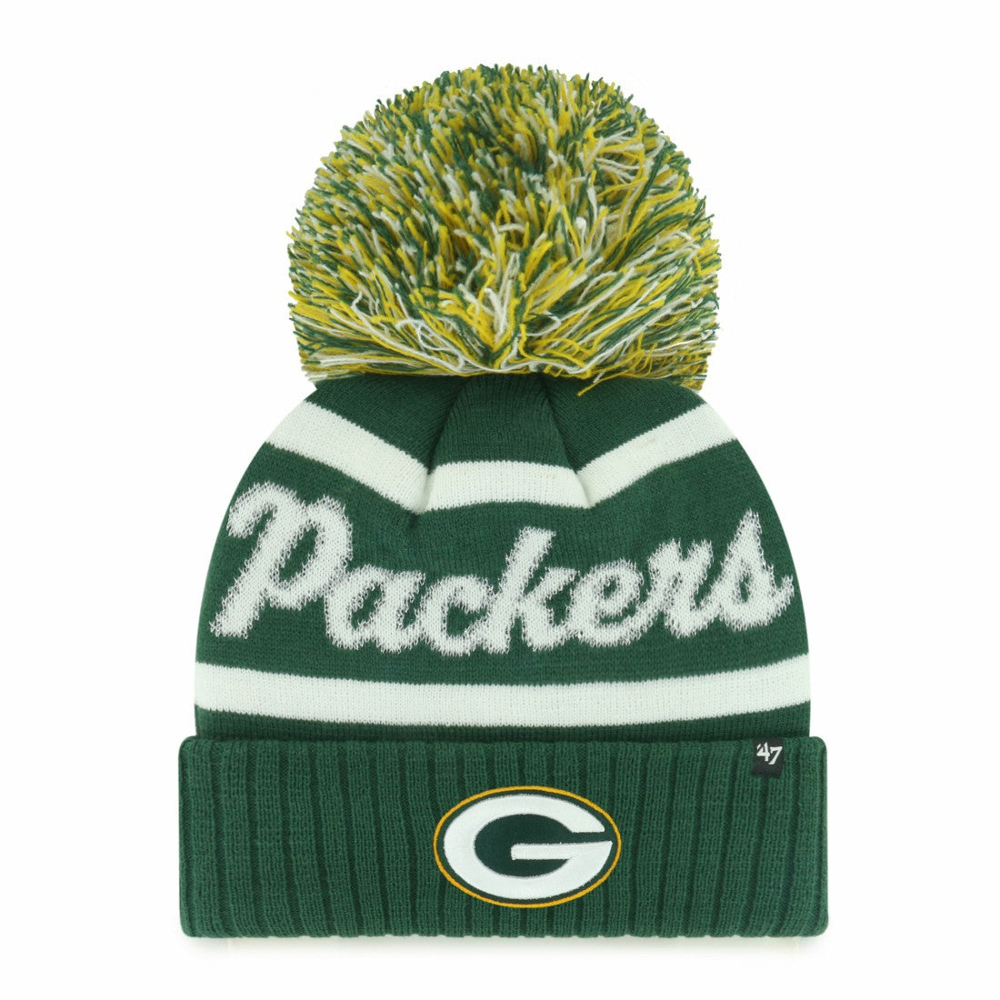 '47 Women's Spirited Cuffed Knit Hat with Pom - Green Bay Packers