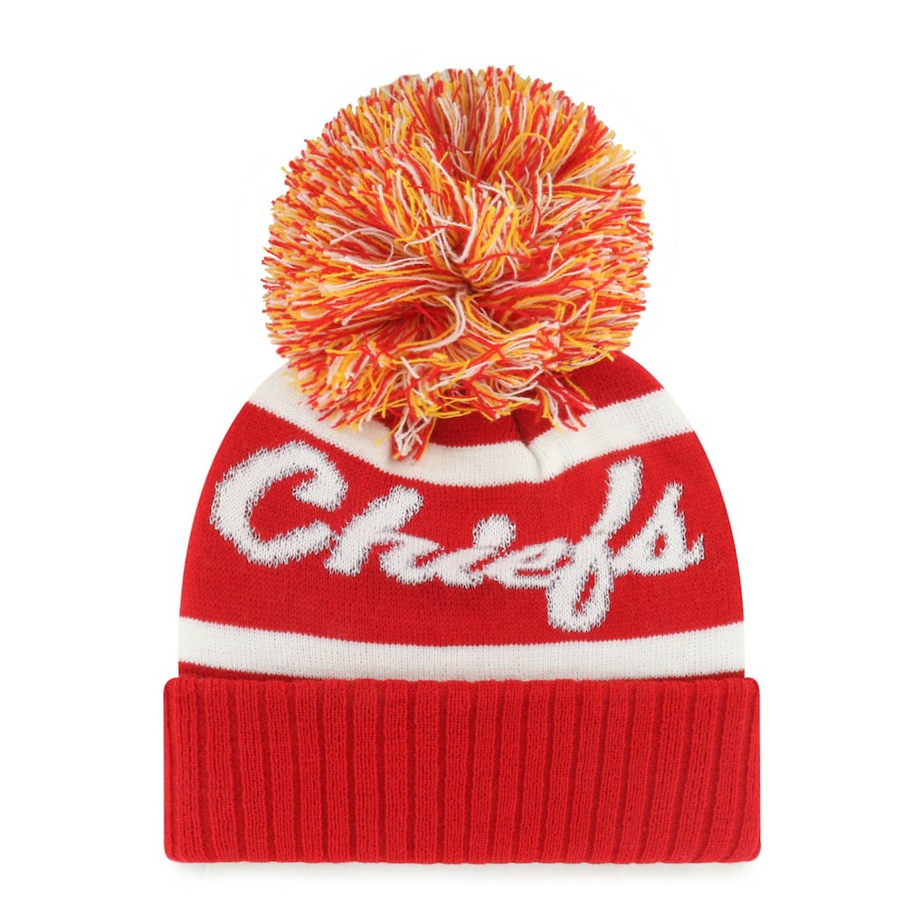 '47 Women's Spirited Cuffed Knit Hat with Pom - Kansas City Chiefs
