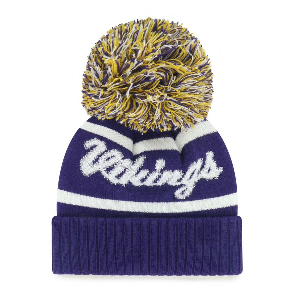 '47 Women's Spirited Cuffed Knit Hat with Pom - Minnesota Vikings