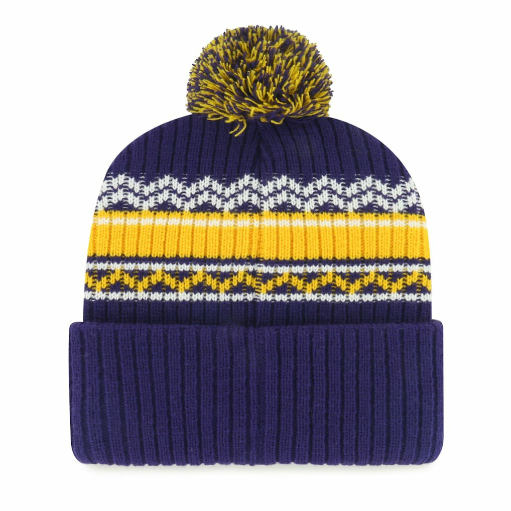 '47 Youth Polar Vortex Cuffed Knit Hat with Pom - Minnesota Vikings