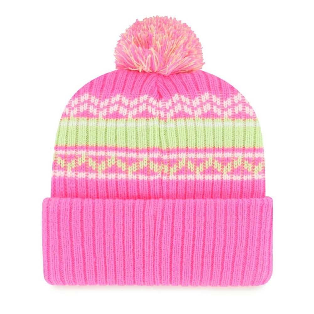 '47 Girls Youth Polar Vortex Cuffed Knit Hat with Pom - Minnesota Vikings