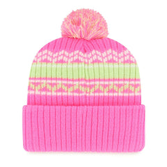 '47 Girls Youth Polar Vortex Cuffed Knit Hat with Pom - Minnesota Vikings
