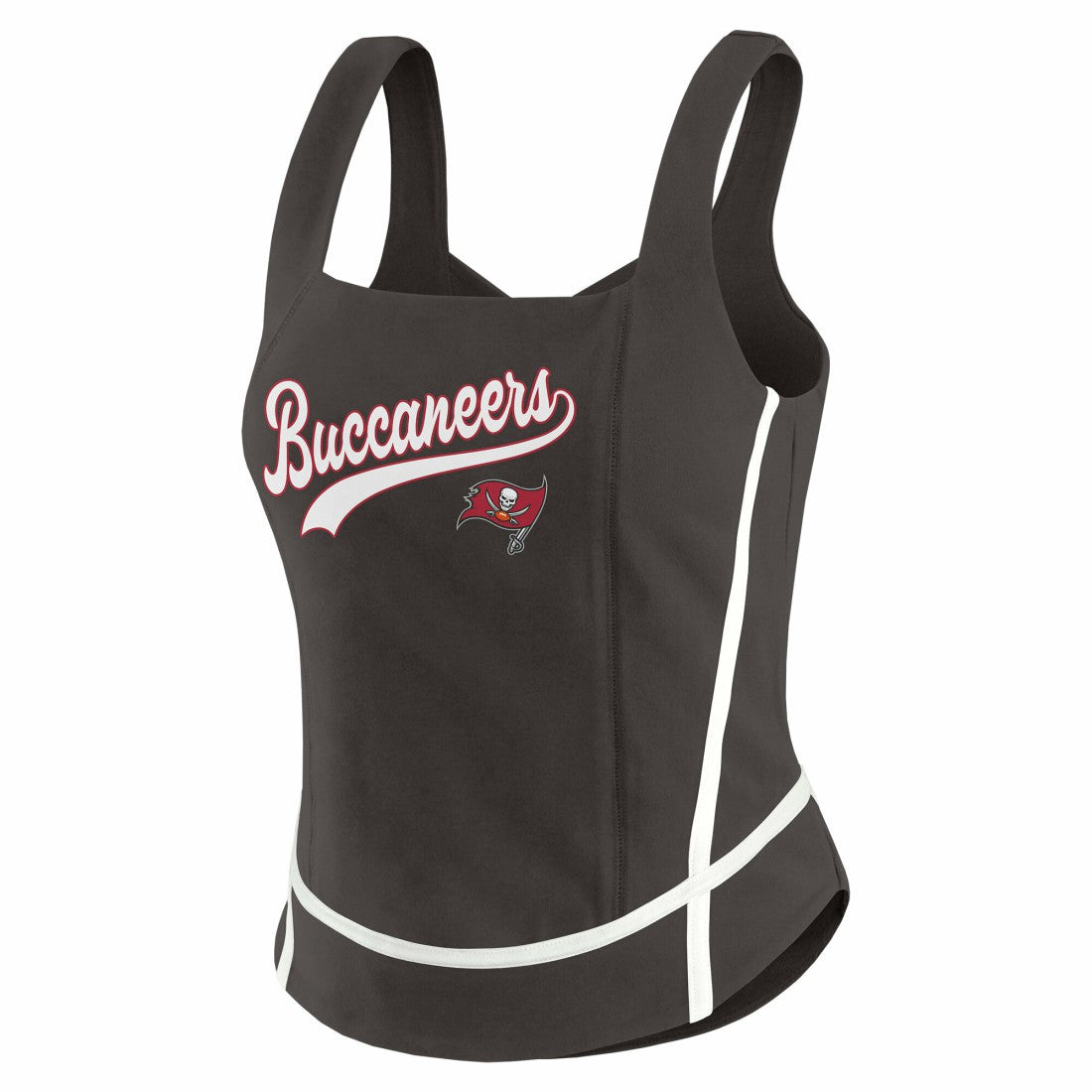 WEAR by Erin Andrews Women's Square Neck Tank Top - Tampa Bay Buccaneers