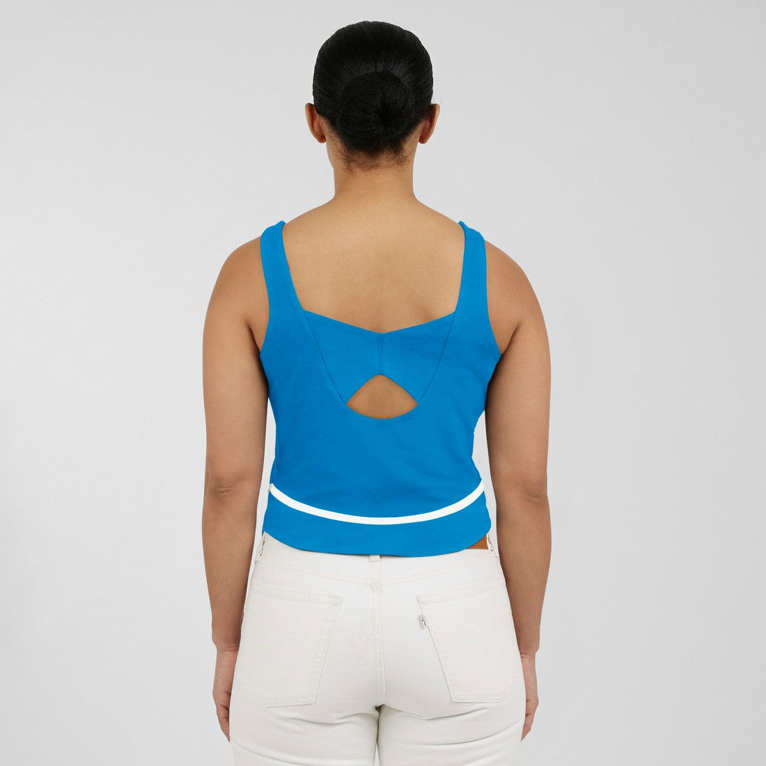WEAR by Erin Andrews Women's Square Neck Tank Top - Detroit Lions