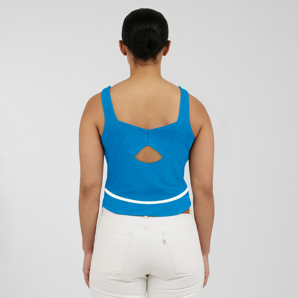 WEAR by Erin Andrews Women's Square Neck Tank Top - Detroit Lions