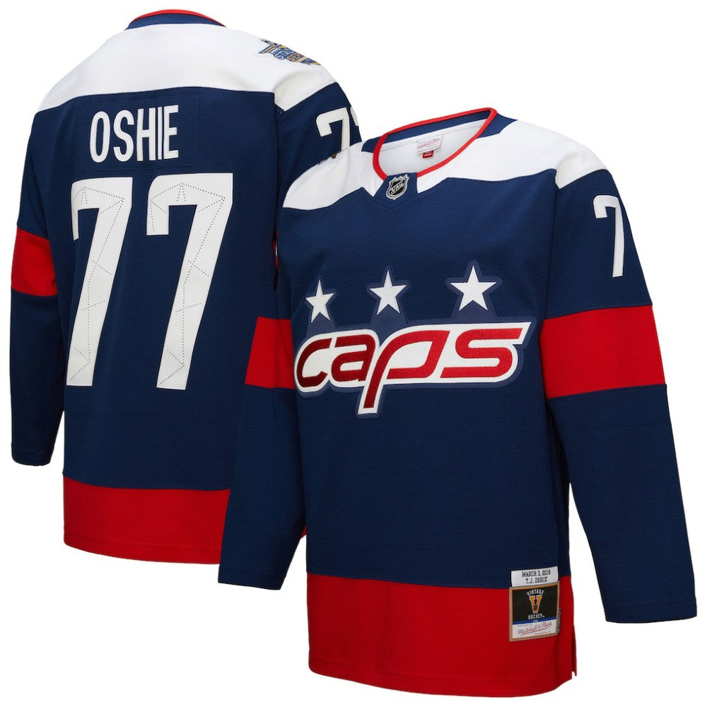 NHL Navy TJ Oshie Washington Capitals Mitchell & Ness Power Play Jersey