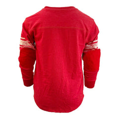Wes & Willy Youth Football Long Sleeve T-Shirt - Kansas City Chiefs