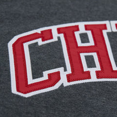 NHL Heather Charcoal Chicago Blackhawks Mitchell & Ness Playoff Win Fleece Pullover Sweatshirt