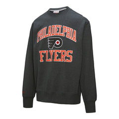 NHL Charcoal Philadelphia Flyers Mitchell & Ness Playoff Win Fleece Pullover Sweatshirt