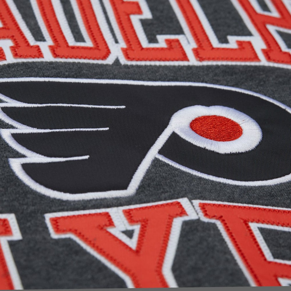 NHL Charcoal Philadelphia Flyers Mitchell & Ness Playoff Win Fleece Pullover Sweatshirt