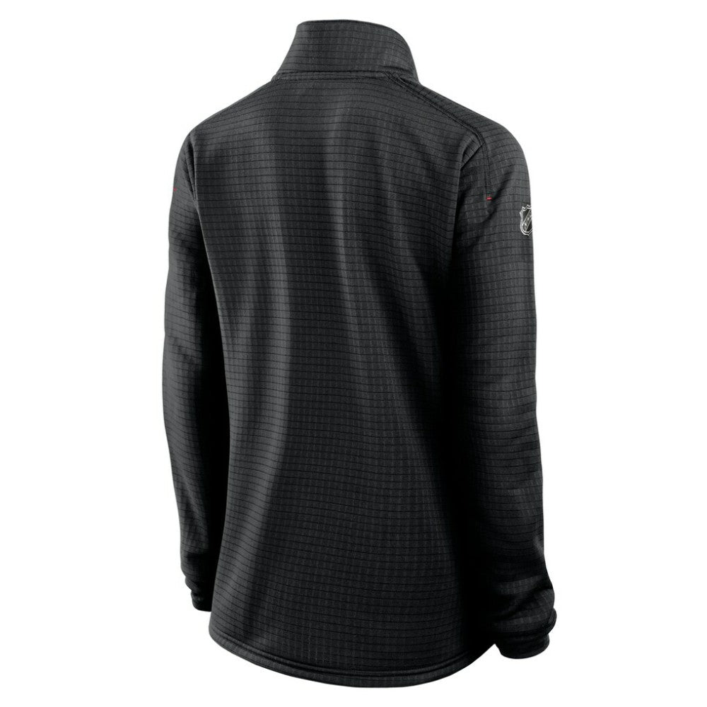 NHL Black Chicago Blackhawks Fanatics Women's Authentic Pro Rink Quarter-Zip Pullover