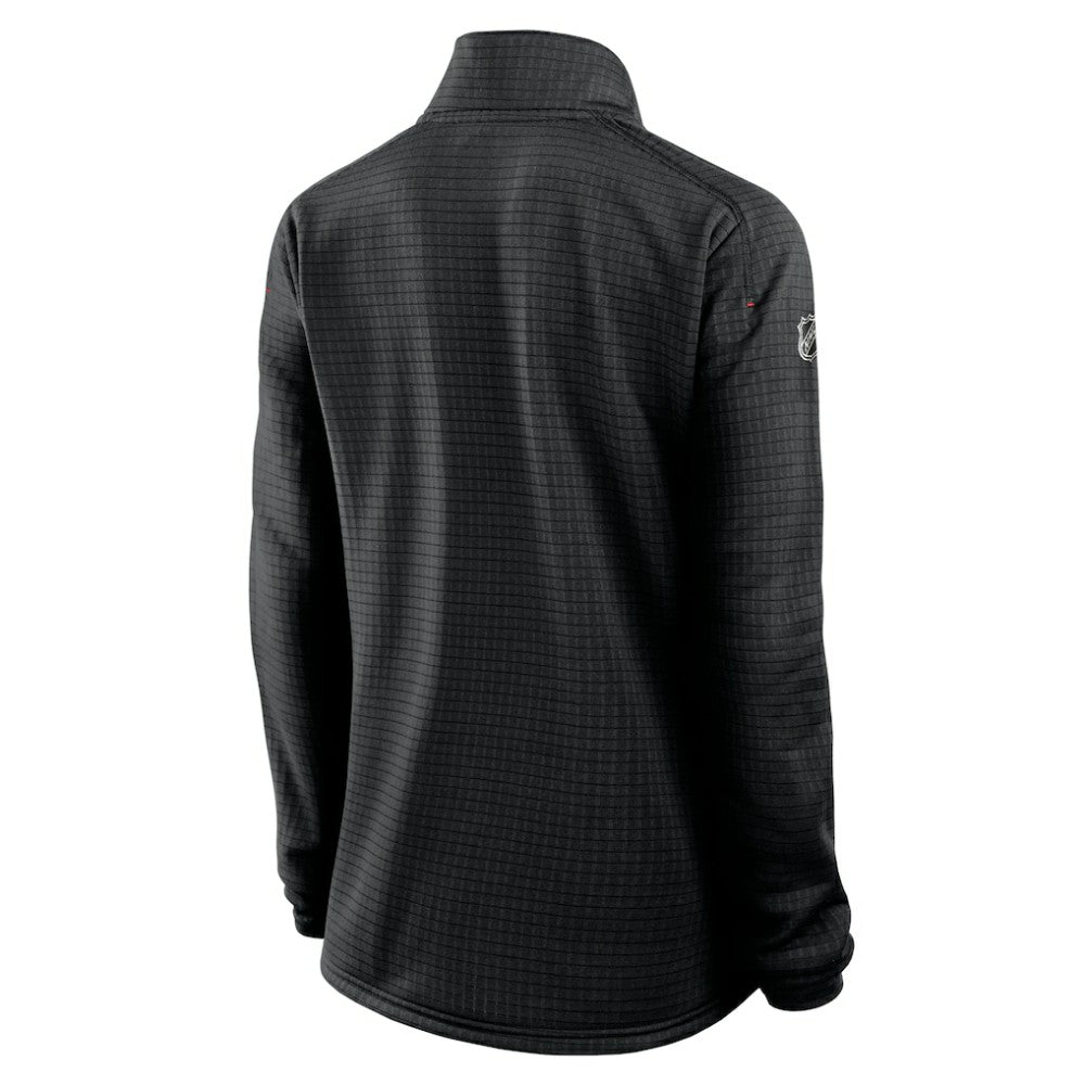 NHL Black Ottawa Senators Fanatics Women's Authentic Pro Rink Quarter-Zip Pullover