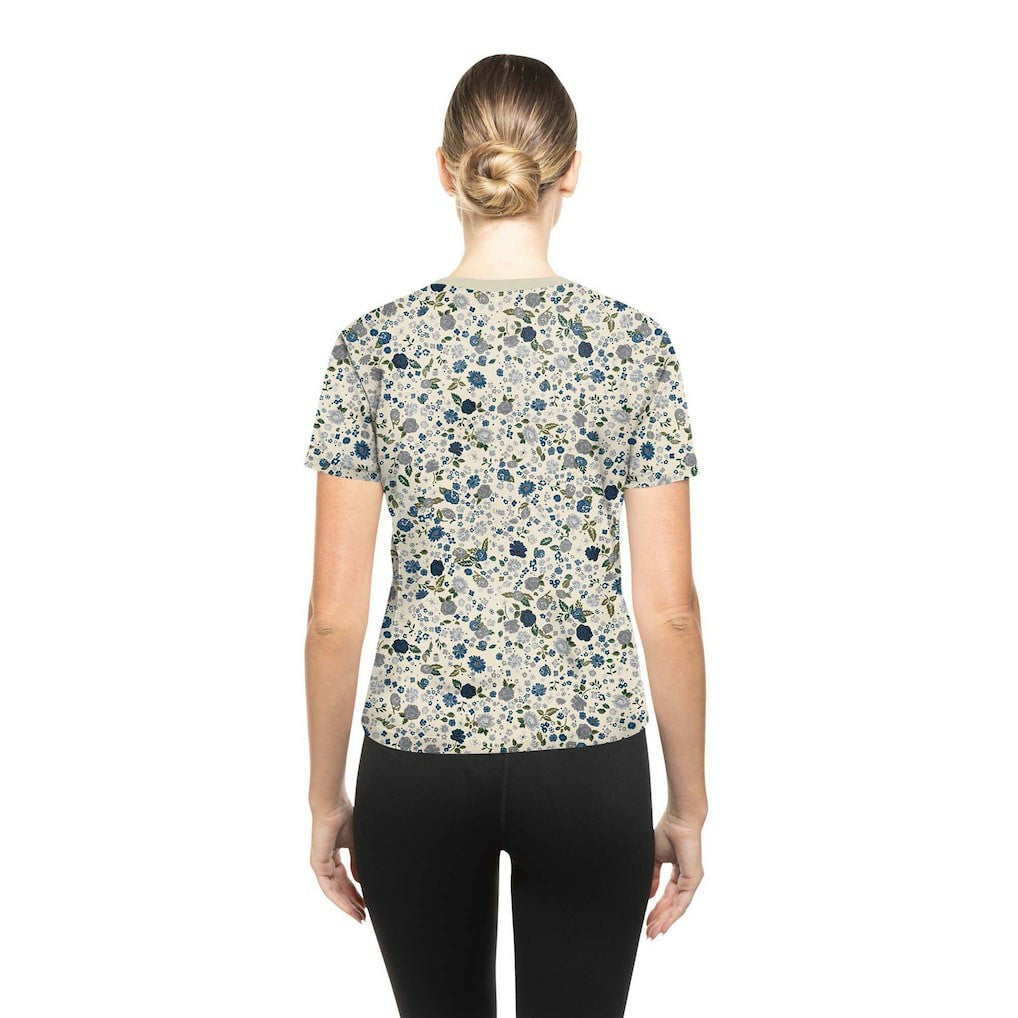 Women's Glam Game Floral Scoop Neck T-Shirt - Dallas Cowboys