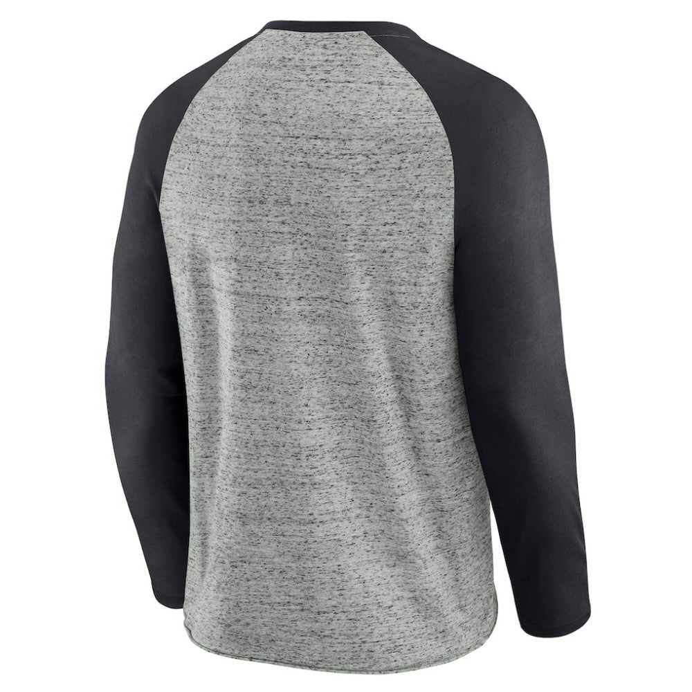 MLB Pittsburgh Pirates Darius Rucker Collection by Fanatics Raw Edge Raglan Long Sleeve Baseball T-Shirt