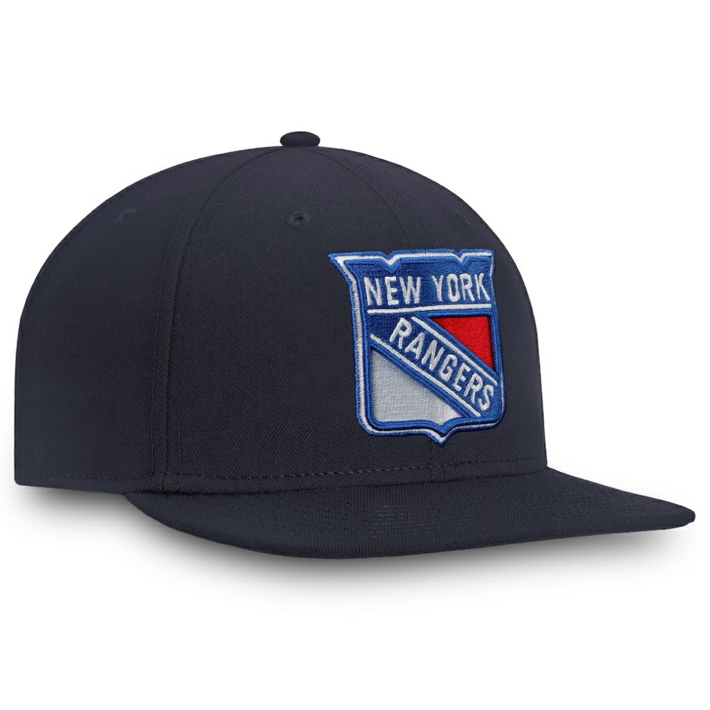 NHL Navy New York Rangers Fanatics Core Fitted Hat