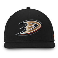 NHL Black Anaheim Ducks Fanatics Core Fitted Hat