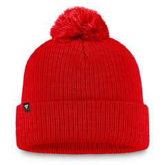 NHL Red Calgary Flames Fanatics Women's Cuffed Knit Hat with Pom