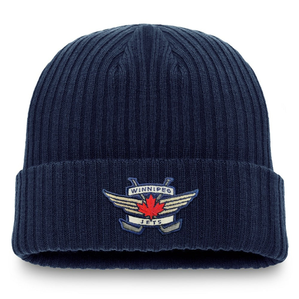 NHL Navy Winnipeg Jets Fanatics Component Cuffed Knit Hat