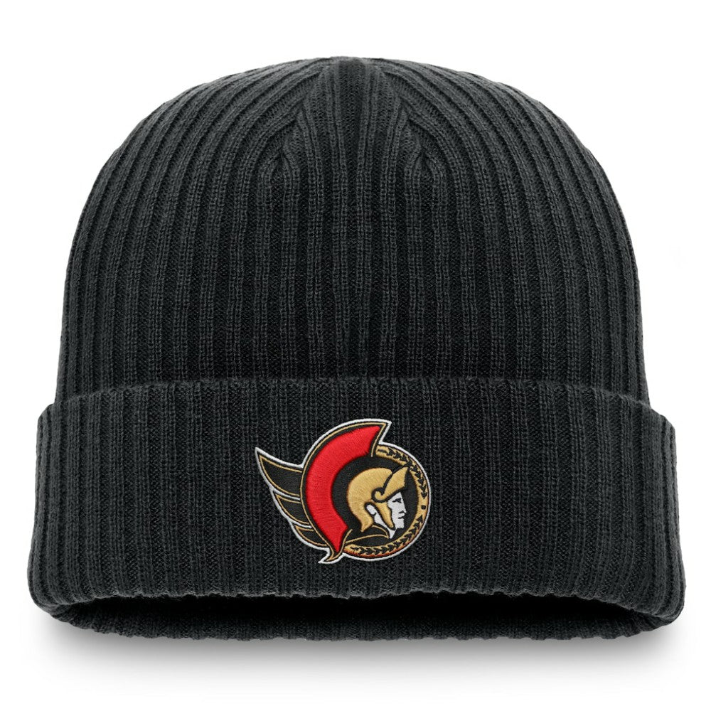NHL Black Ottawa Senators Fanatics Component Cuffed Knit Hat