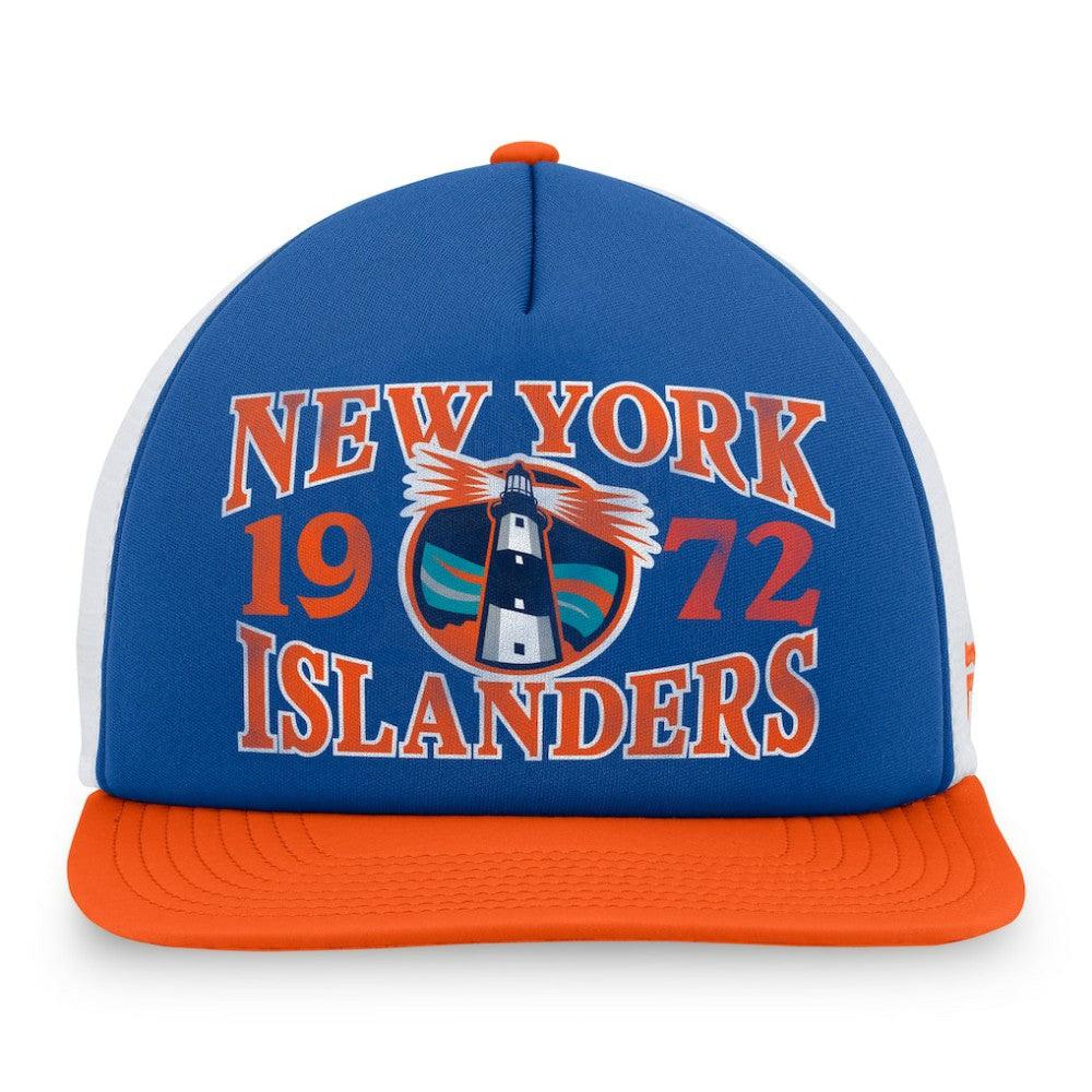 NHL Royal New York Islanders Fanatics Heritage Foam Front Adjustable Trucker Hat