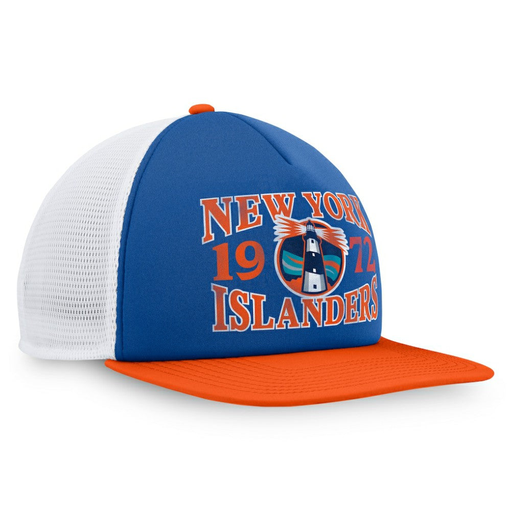 NHL Royal New York Islanders Fanatics Heritage Foam Front Adjustable Trucker Hat