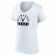 NBA Milwaukee Bucks Women's Bench Warmer V-Neck T-Shirt