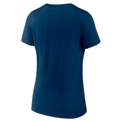 NHL Deep Sea Blue Seattle Kraken Fanatics Women's V-Neck T-Shirt