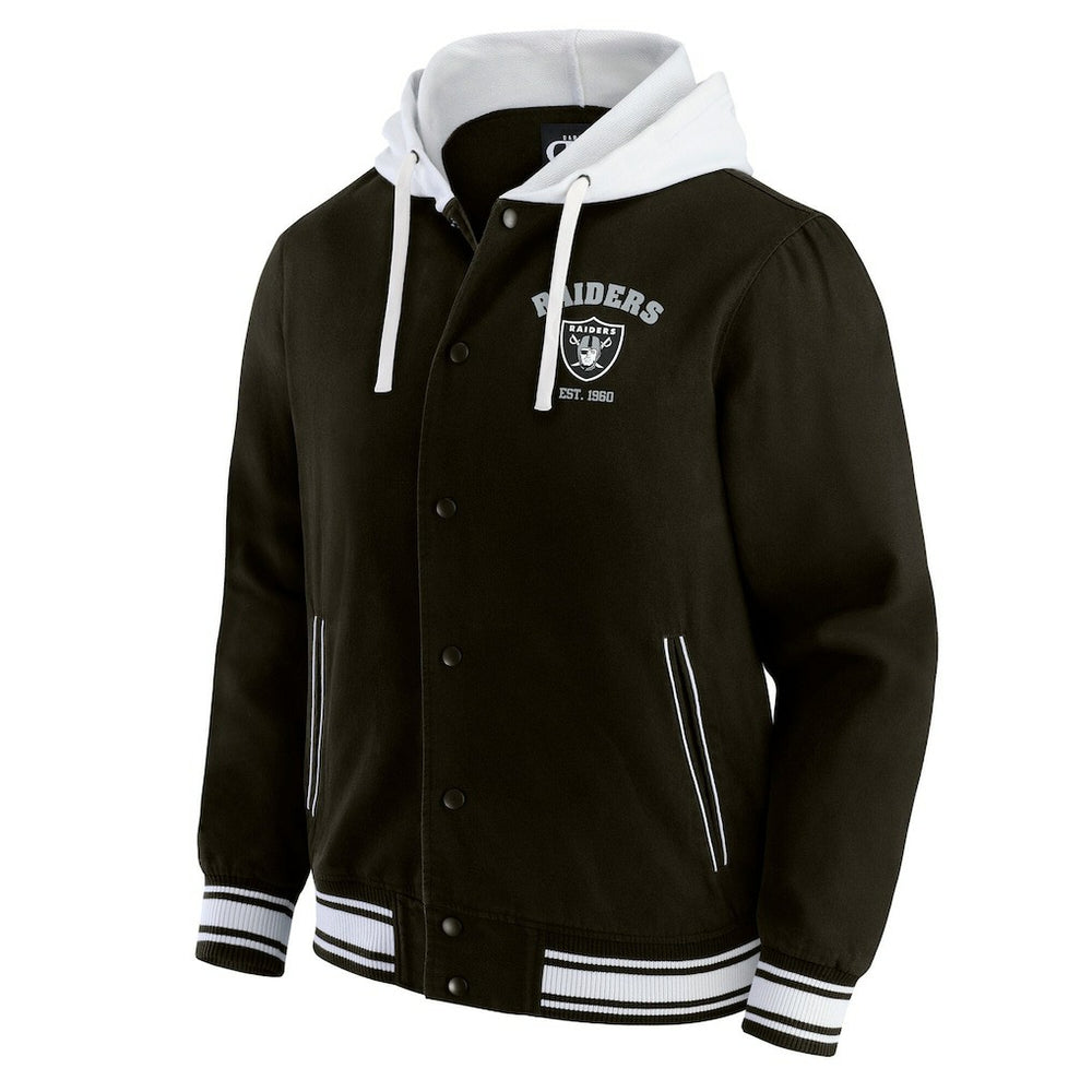 Darius Rucker Collection Full-Snap Hoodie Jacket - Las Vegas Raiders