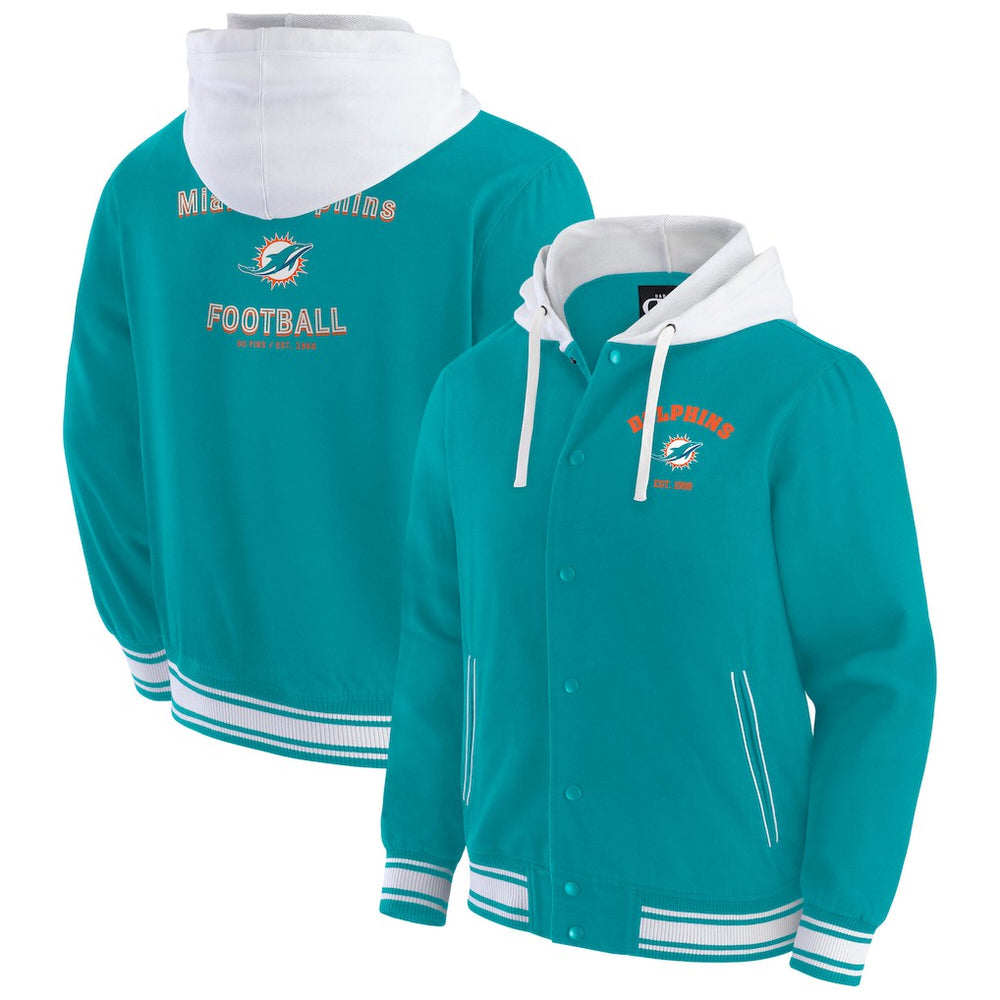 Darius Rucker Collection Full-Snap Hoodie Jacket - Miami Dolphins