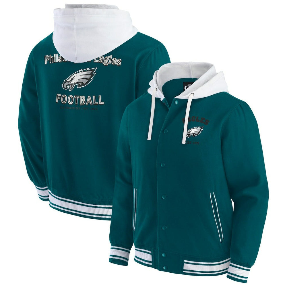 Darius Rucker Collection Full-Snap Hoodie Jacket - Philadelphia Eagles