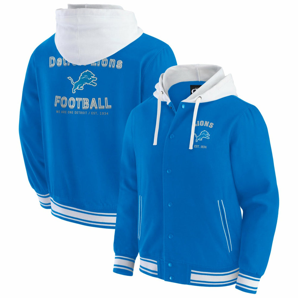 Darius Rucker Collection Full-Snap Hoodie Jacket - Detroit Lions