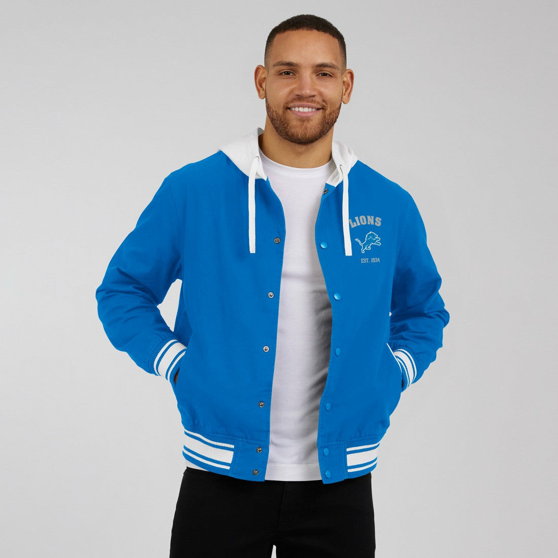 Darius Rucker Collection Full-Snap Hoodie Jacket - Detroit Lions