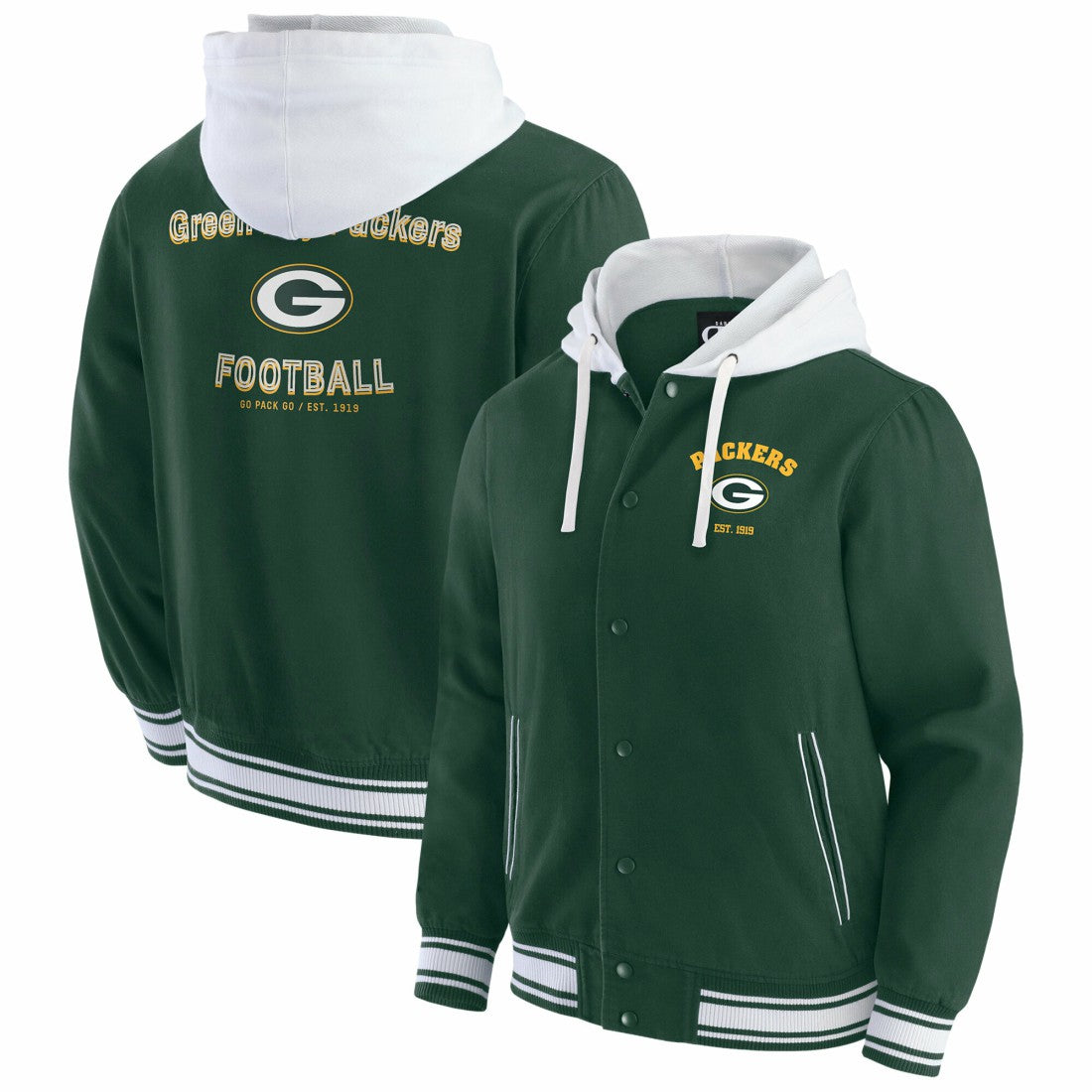 Darius Rucker Collection Full-Snap Hoodie Jacket - Green Bay Packers
